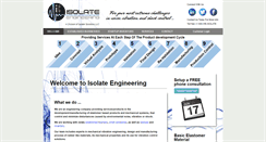 Desktop Screenshot of isolateengineering.com